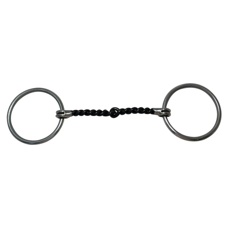 Diamond R 3/8 Twisted Sweet Iron Loose Snaffle Bit