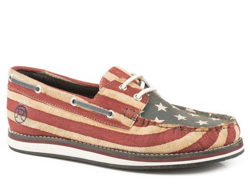 Roper Ladies American Beauty Mocs