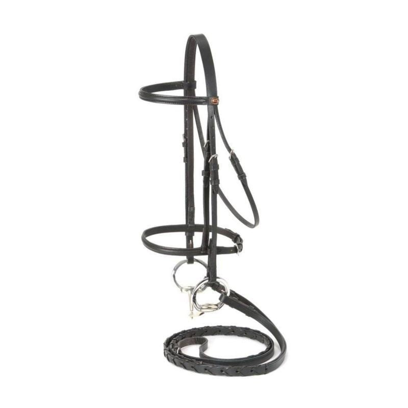 EquiRoyal Raised Snaffle Bridle
