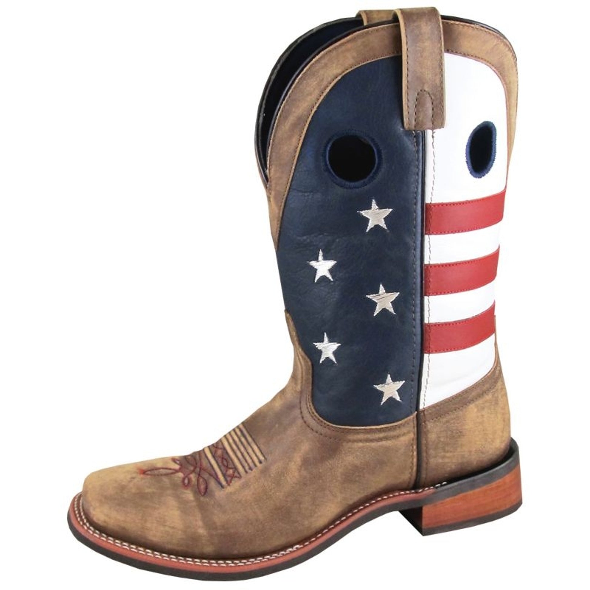 Smoky Mountain Mens Stars/Stripes Sq Boots