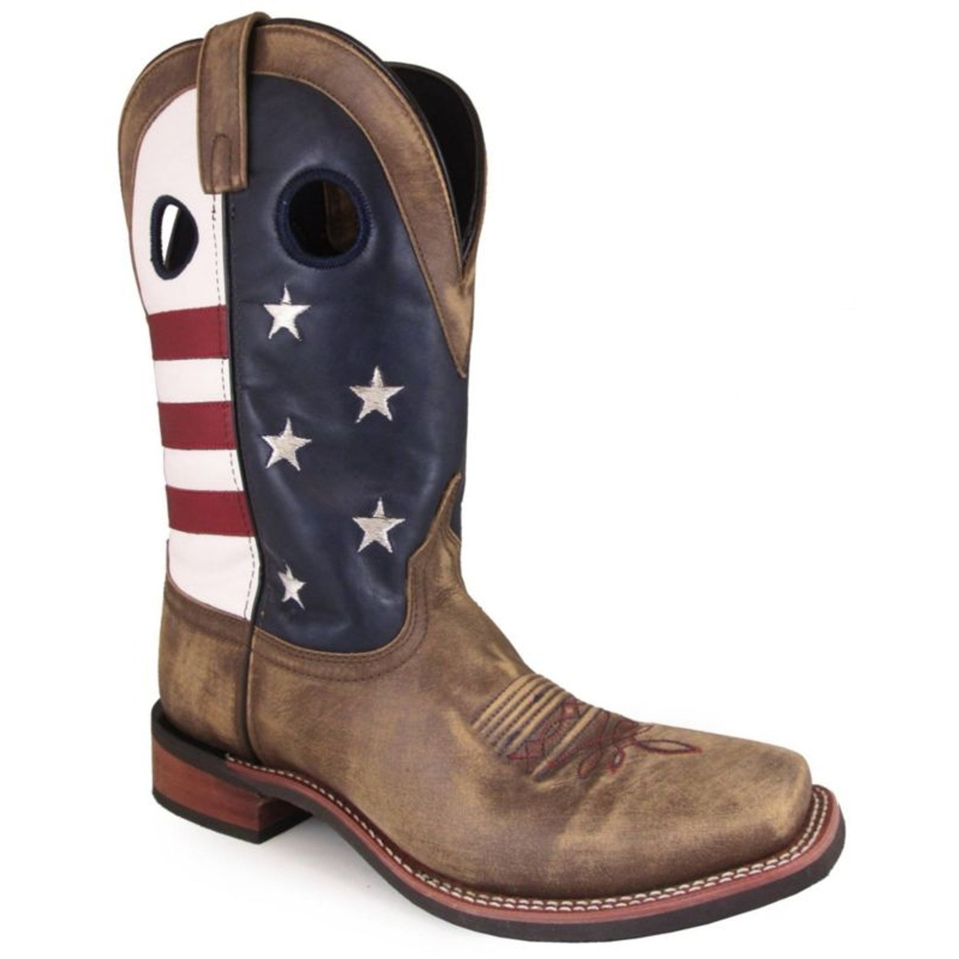 Smoky Mountain Mens Stars/Stripes Sq Boots
