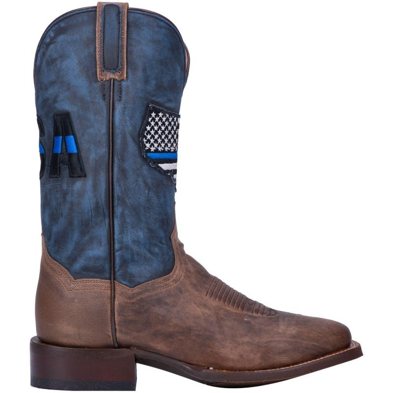 Dan Post Mens 11in Thin Blue Line Sq Boots