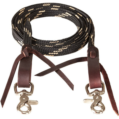 Mustang 5/8in x 8ft Waxed Tape Roping Rein
