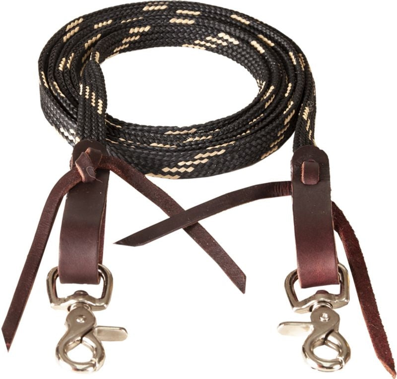 Mustang 5/8in x 8ft Waxed Tape Roping Rein