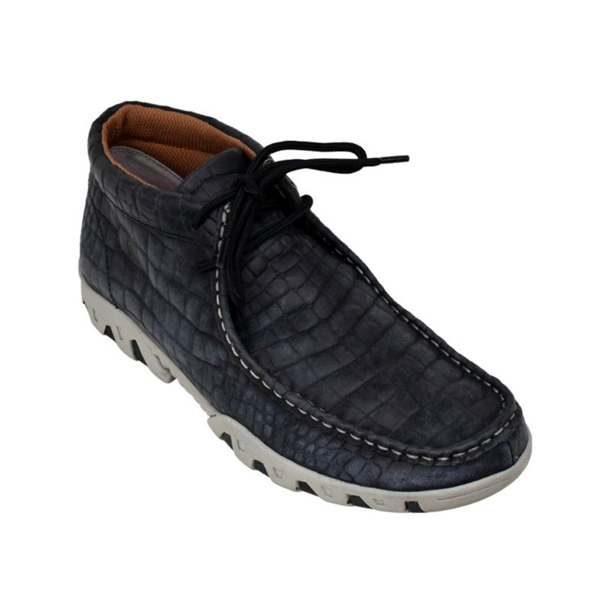 Ferrini Mens Print Belly Rogue Black Shoes