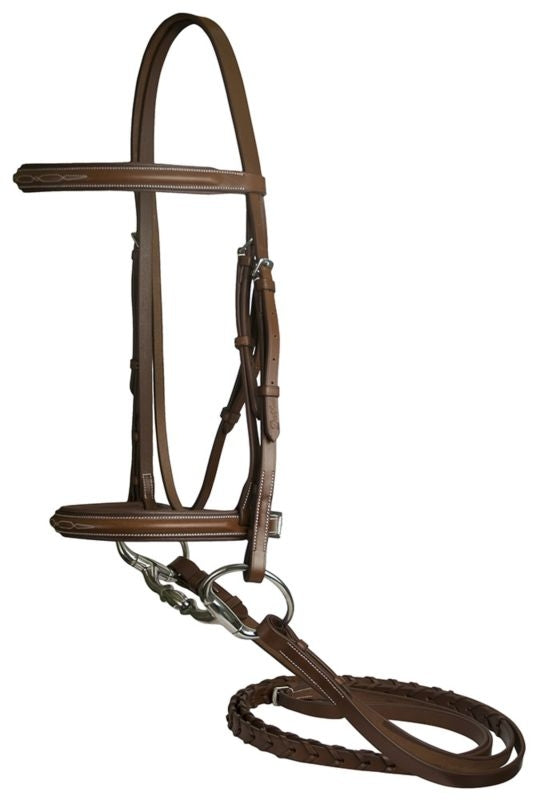 DaVinci Fancy Raised Pad Bridle/Rein