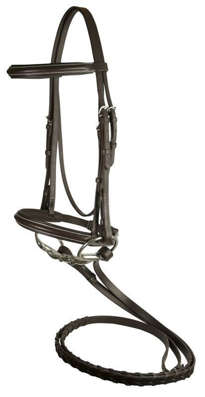 DaVinci Raised Pad Bridle/Lace Rein