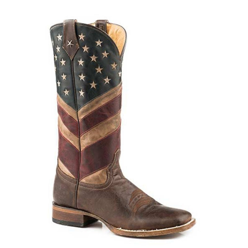 Roper Ladies Flextra Old Glory Sq Toe Boots