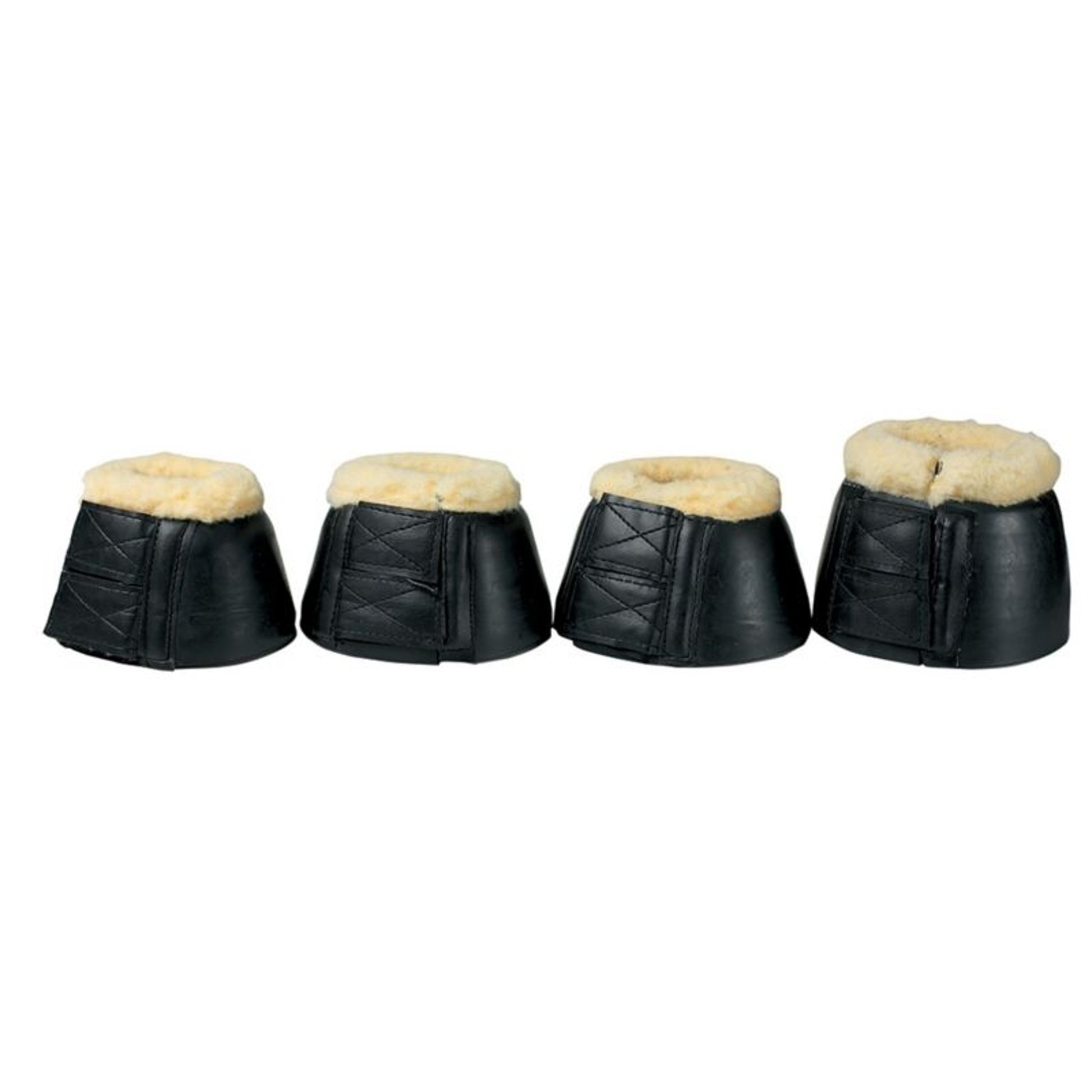 Fleece Bell Boots With Double Velcro Large Brn
