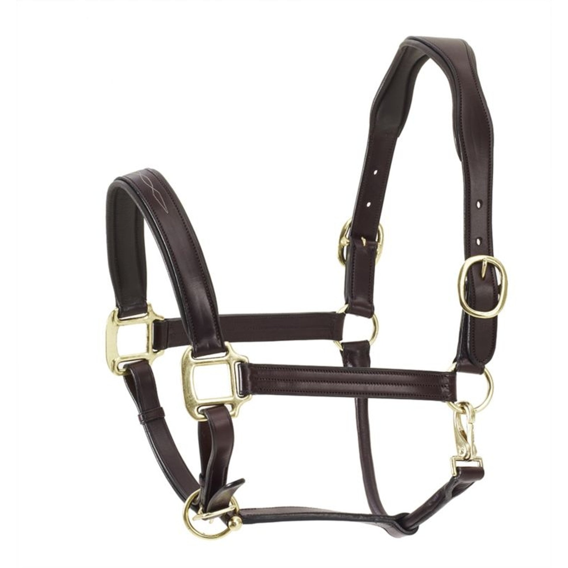 Ovation Fancy Padded Halter Dk Brown