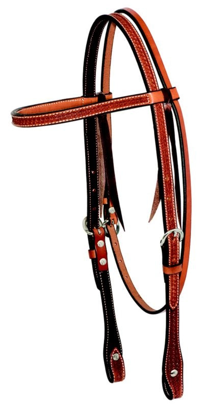 Cowboy Tack Spider Stamp Browband Headstall
