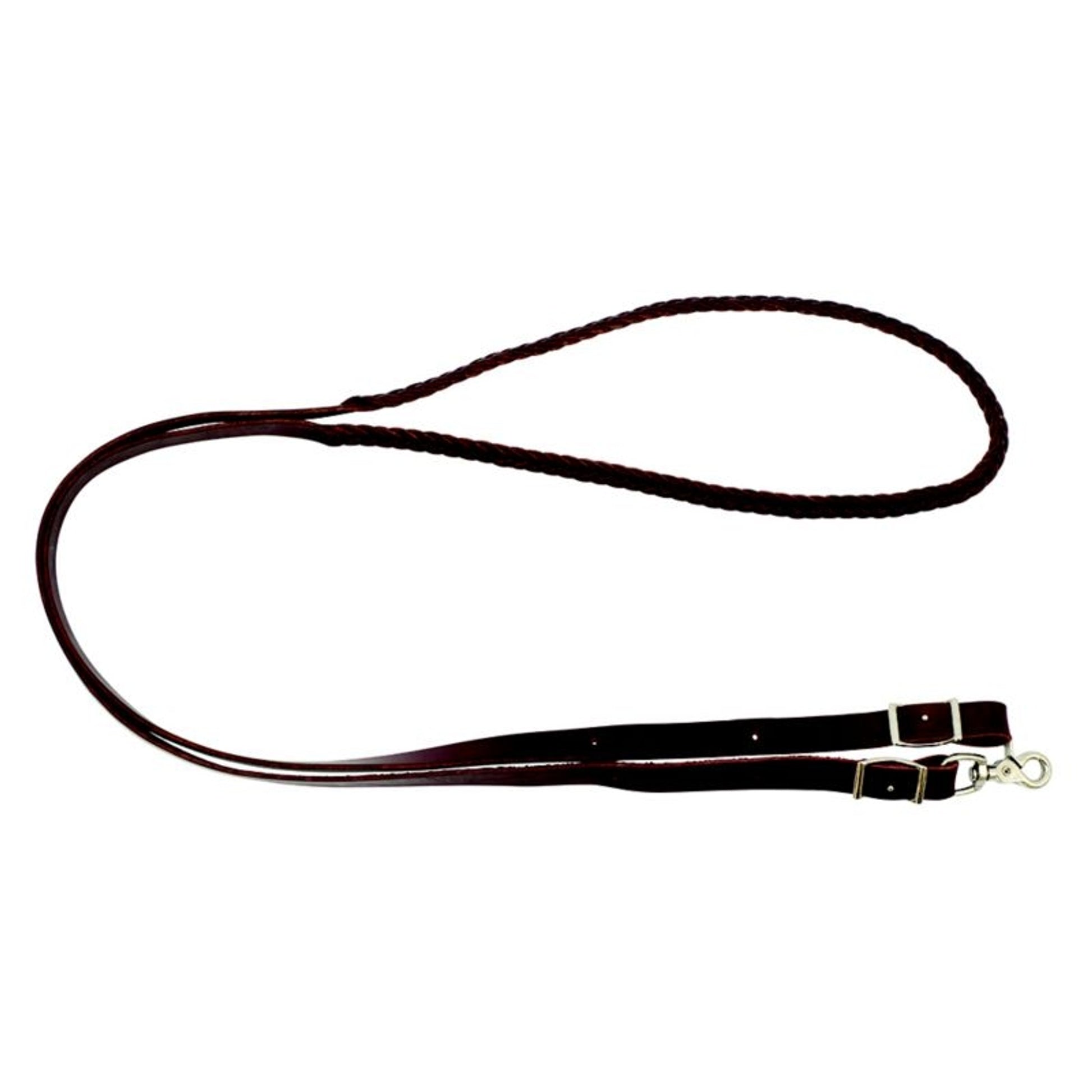 Cowboy Tack 3/4in x 8ft Latigo 5 Platt Roping Rein