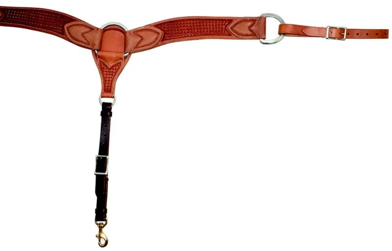 Cowboy Tack 2 3/4in Spider Stamp Breast Collar