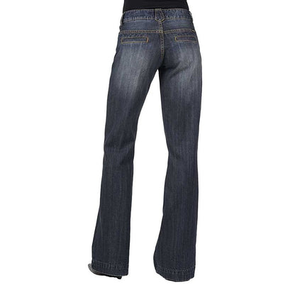 Stetson Ladies 214 City Trouser Long Dark Jeans