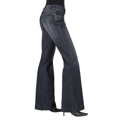 Stetson Ladies 214 City Trouser Long Dark Jeans