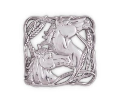 Arthur Court Horse with Wheat Trivet