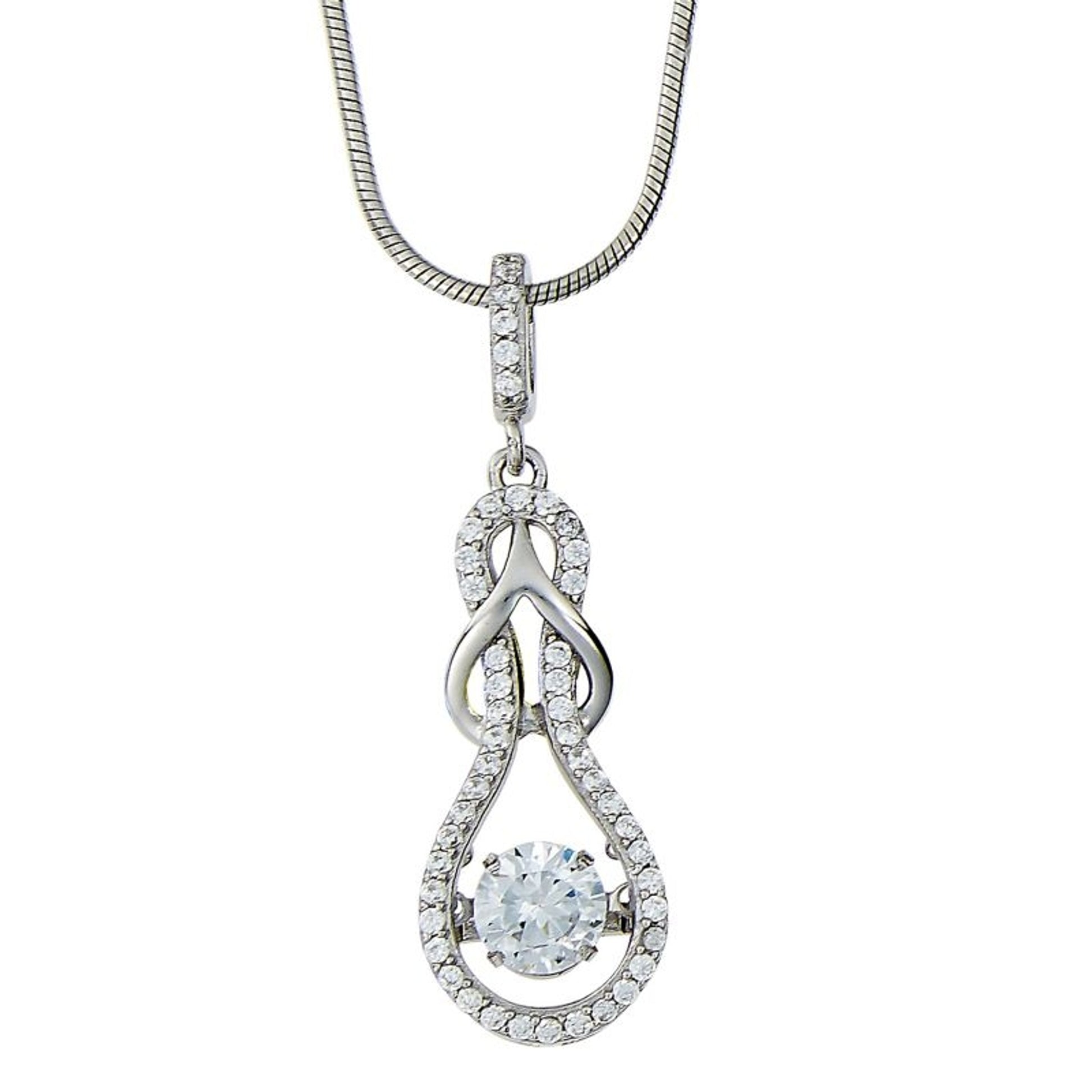 Kelly Herd Slip Knot Clear Necklace