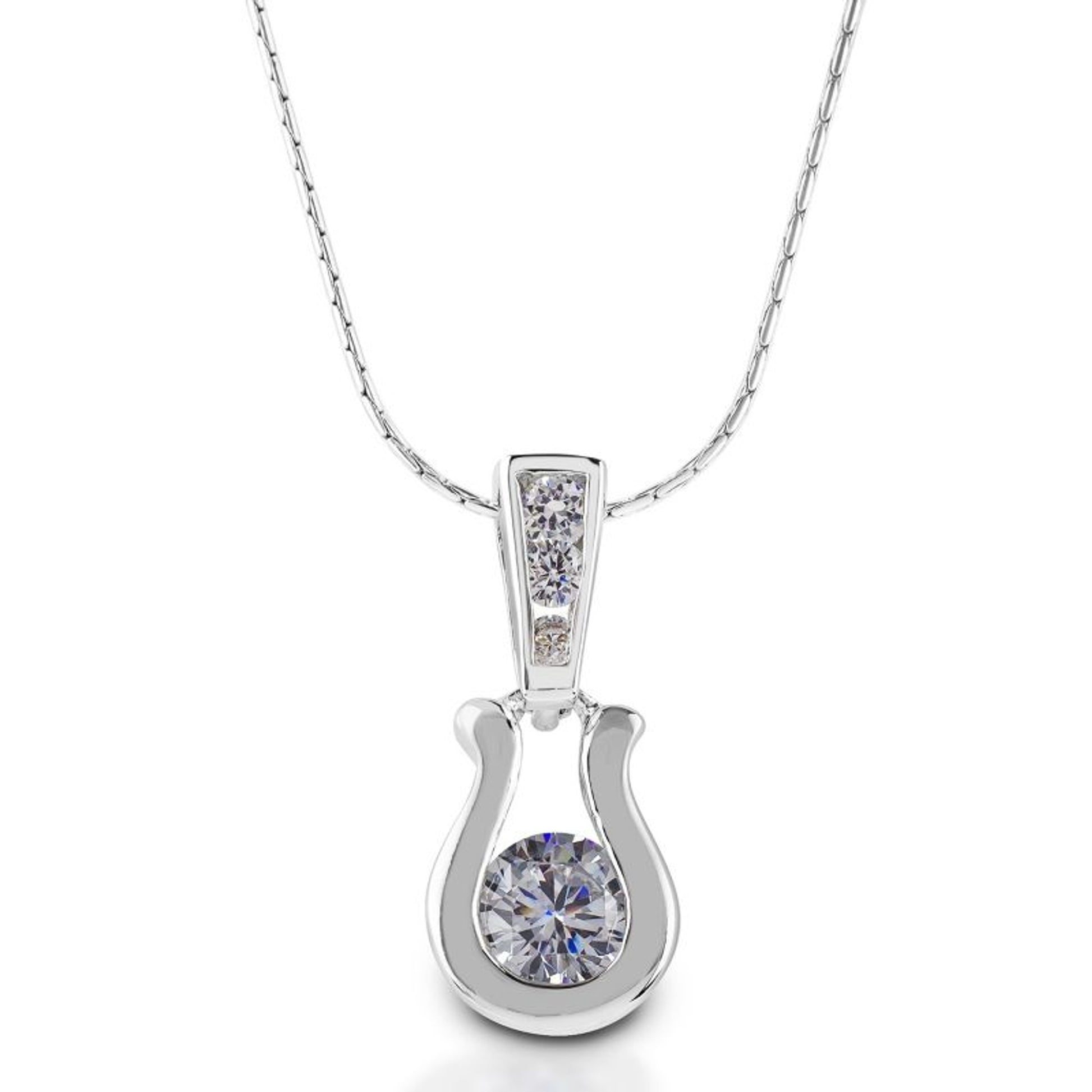 Kelly Herd Stylized Horseshoe Dangle Necklace