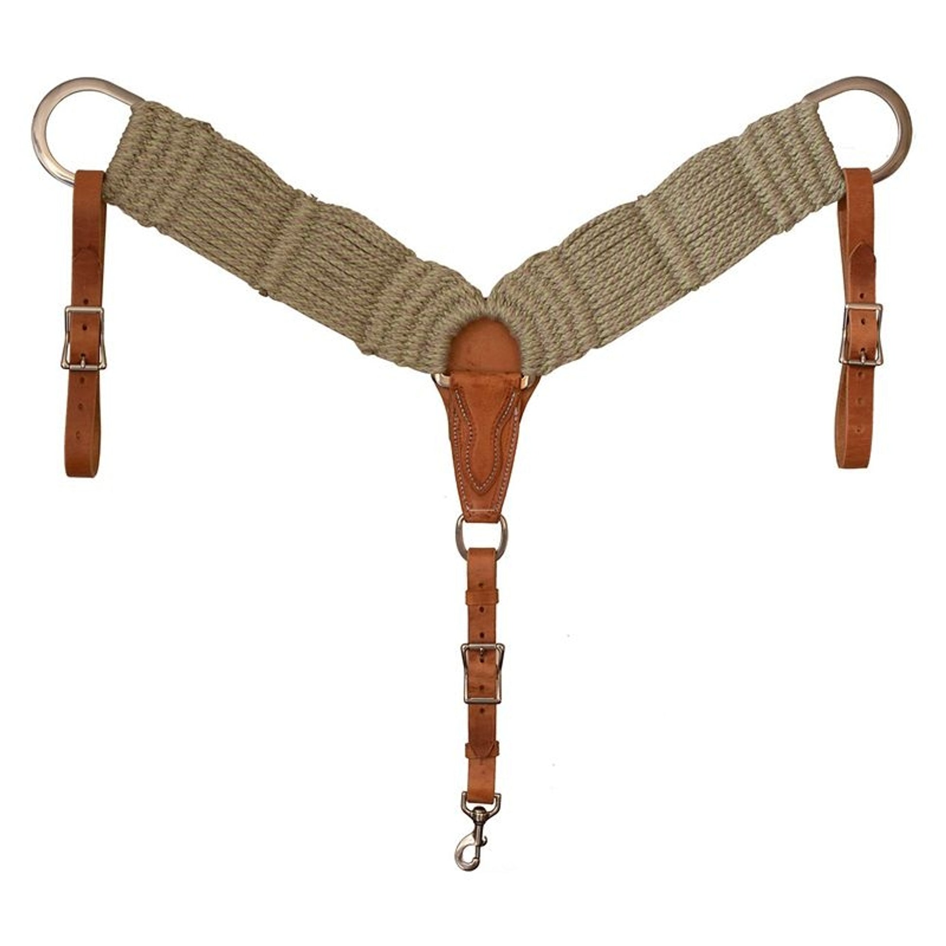 Mustang Bamtex Bamboo Breast Collar Green Bamboo