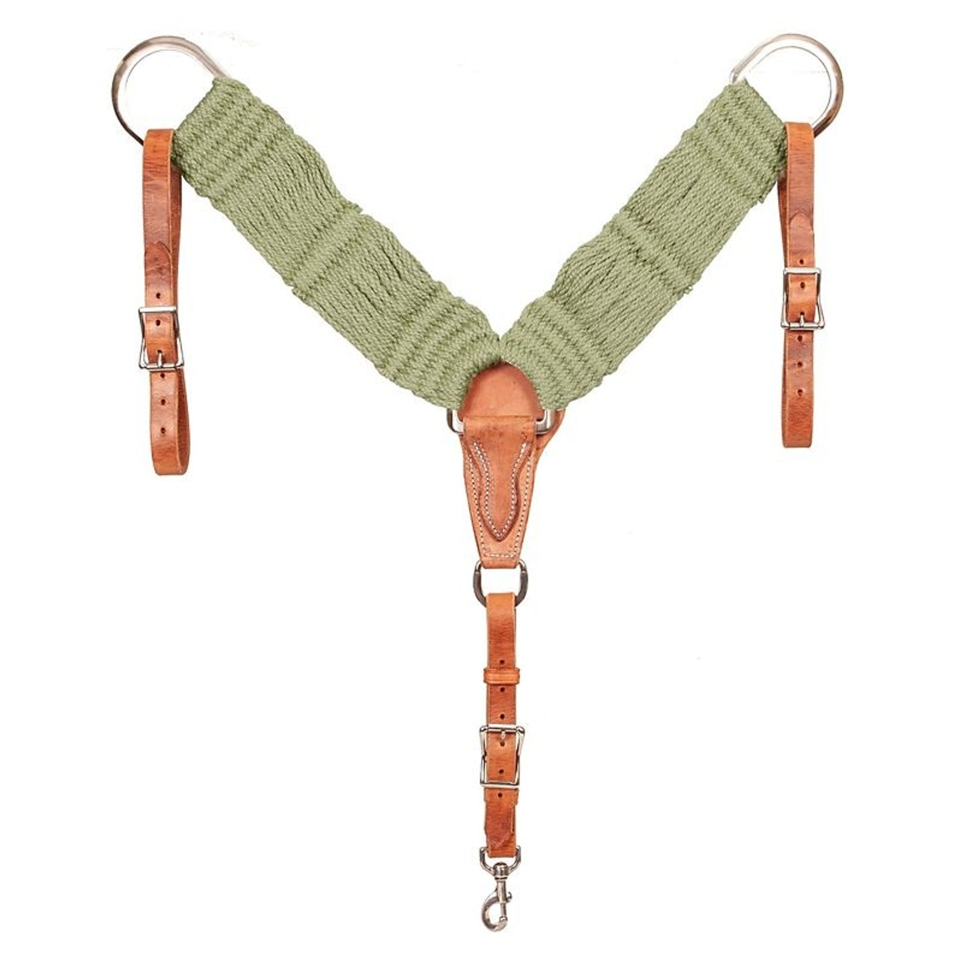 Mustang Bamtex Bamboo Breast Collar Green Bamboo