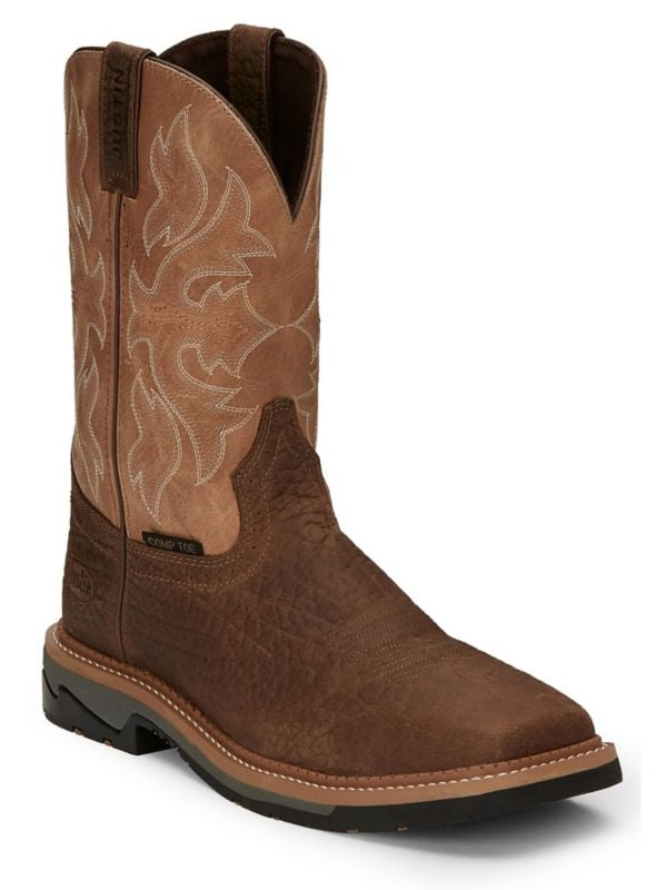 Justin Mens Stampede Bolt Comp Boots