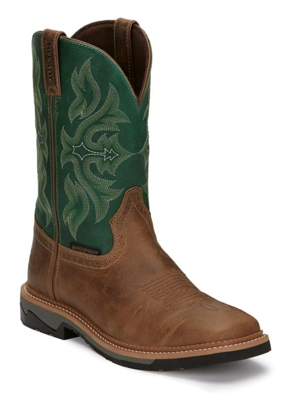Justin Mens Stampede Bolt Sq Boots