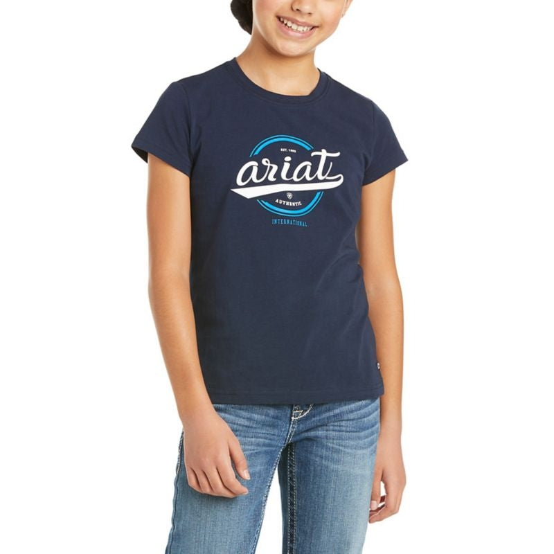 Ariat Girls Authentic Logo Tee