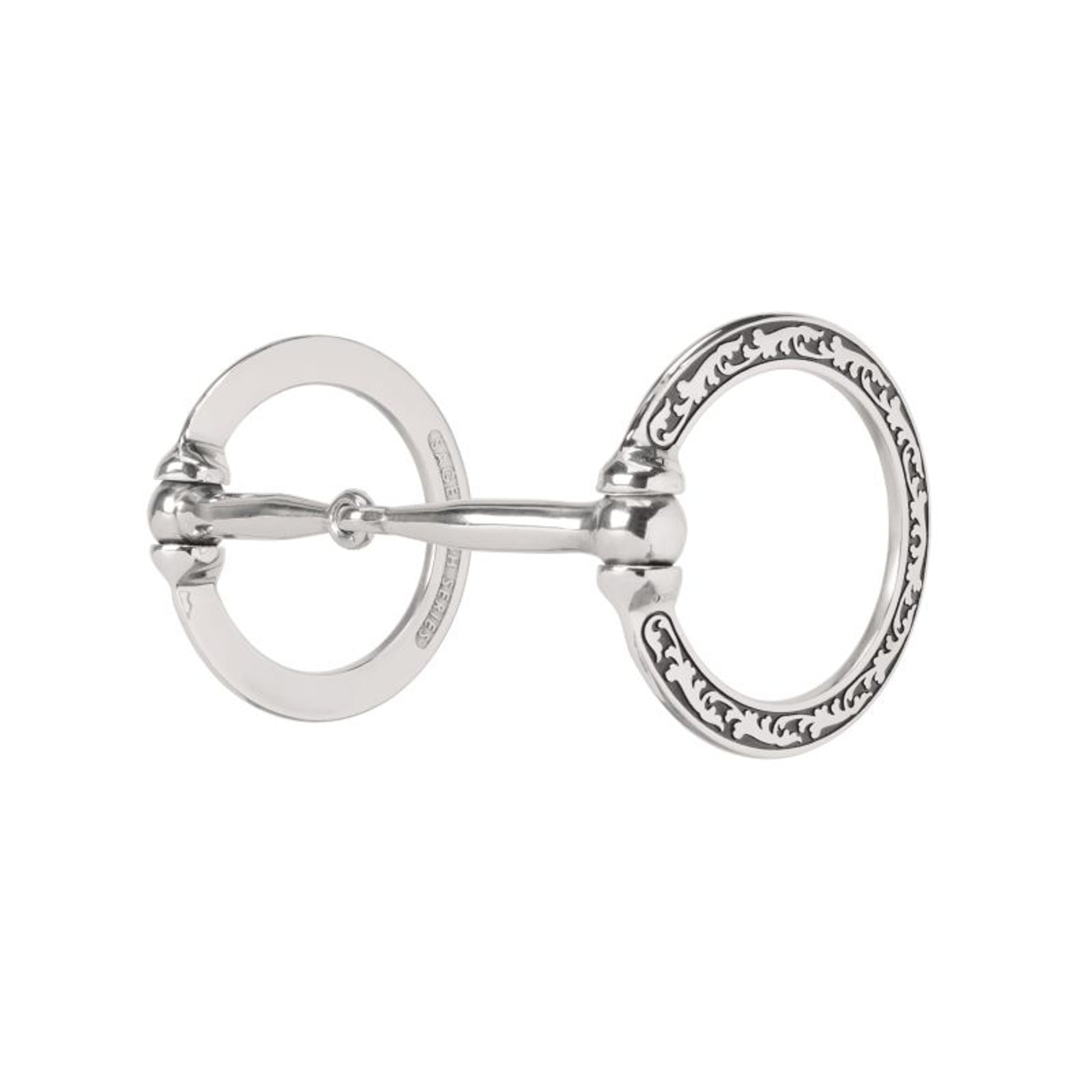 Weaver Leather 5in Floral with Black Snaffle Bit