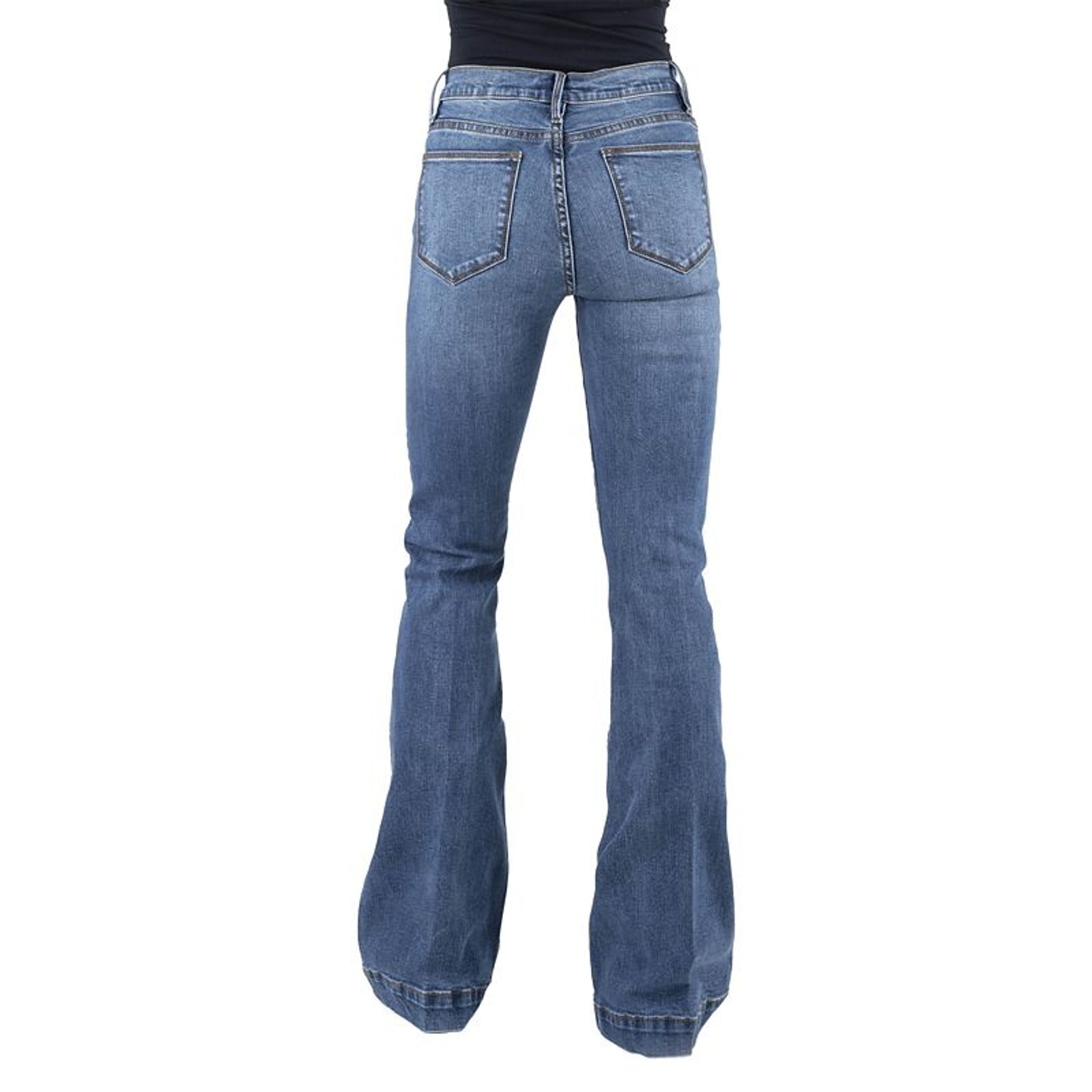 Stetson Ladies High Waist Flare Jeans