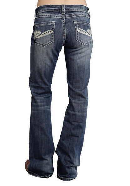 Stetson Ladies Heavy White S Pkt Jeans