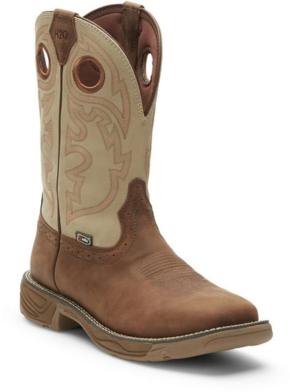 JOW Mens Rush Rust Sq Toe Work Boots
