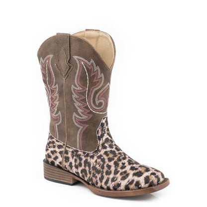 Roper Childs Glitter Leopard Boots