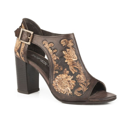 Roper Ladies Floral Open Toe Sandals