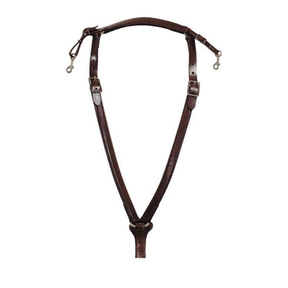 Circle Y Trail Over Neck Breast Collar with Nickel