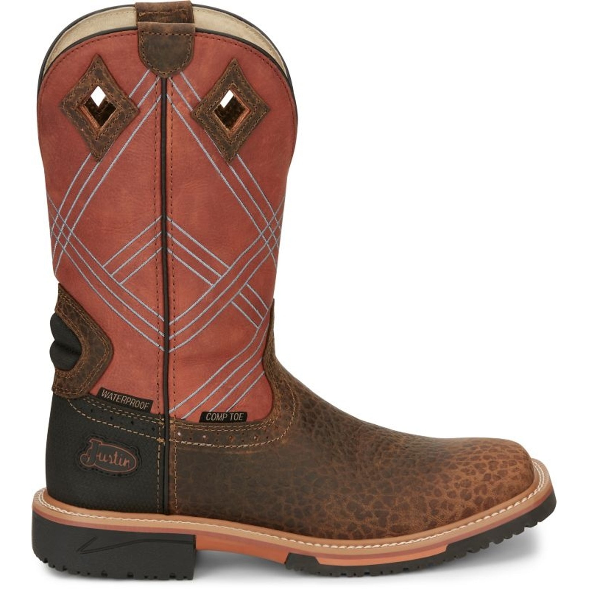 Justin Mens Dalhart Safety Toe Boots