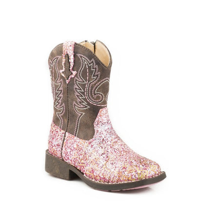 Roper Toddler Glitter Aztec Boots