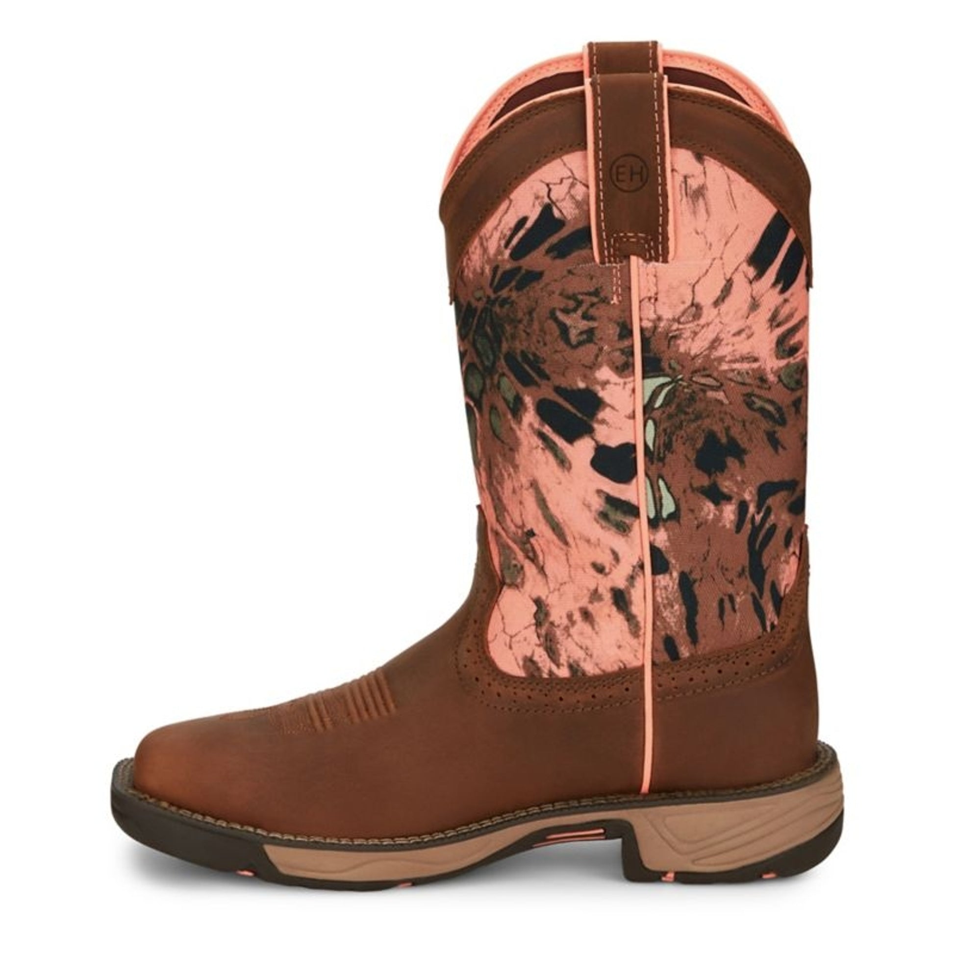 Justin Womens Rush Square Toe Boots