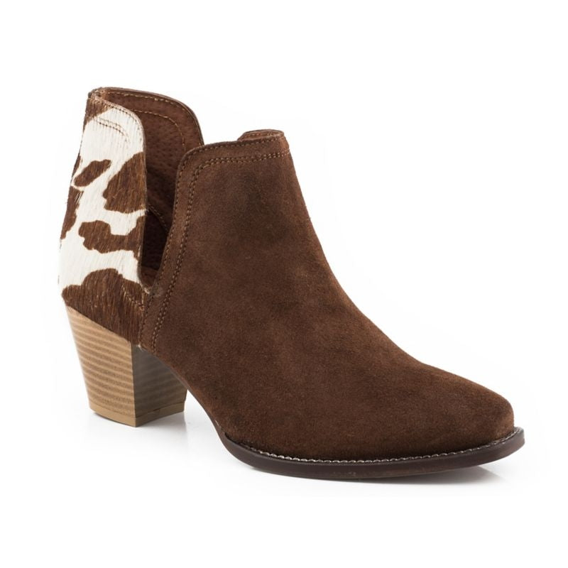 Roper Ladies Rowdy Cow Ankle Booties