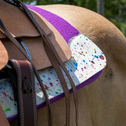 Tough1 Acid Wash Cowhide Saddle Pad