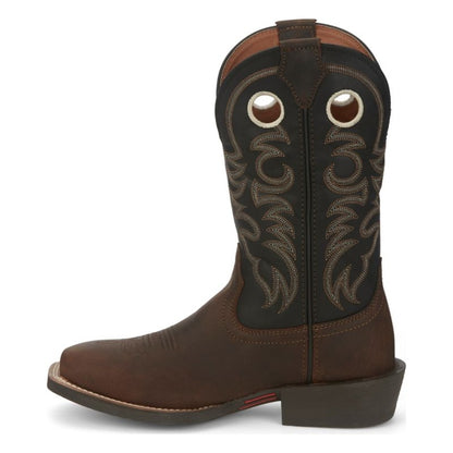 Justin Mens Stempede Sq Toe Boots