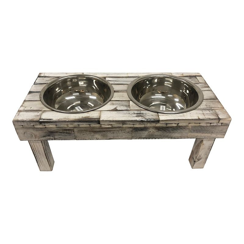 Huntley Table Raised Double Bowl Pet Feeder