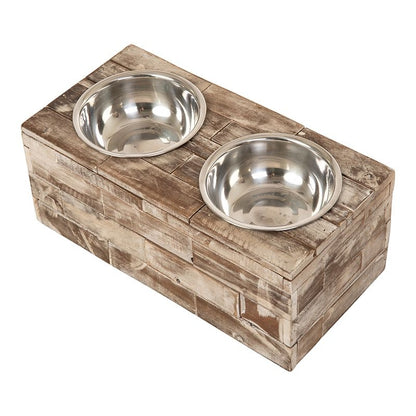 Huntley Berjen Raised Double Bowl Feeder