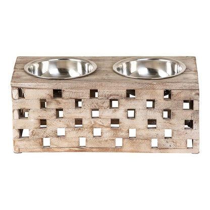 Huntley Berjen Raised Double Bowl Feeder