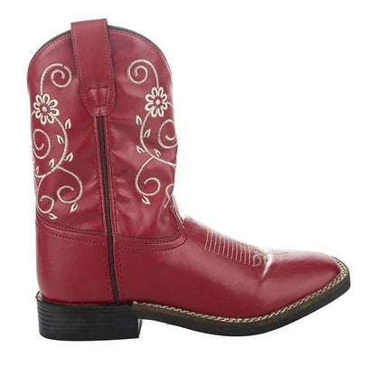 TuffRider Childs Floral Swirl Sq Toe Boots
