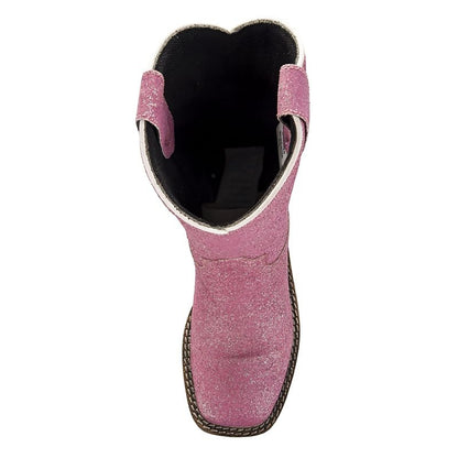 Tuffrider Kids Pink Glitter Western Boots