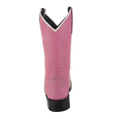 Tuffrider Kids Pink Glitter Western Boots