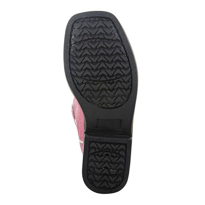Tuffrider Kids Pink Glitter Western Boots