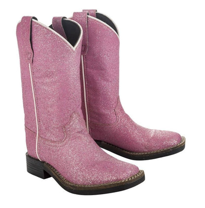 Tuffrider Kids Pink Glitter Western Boots