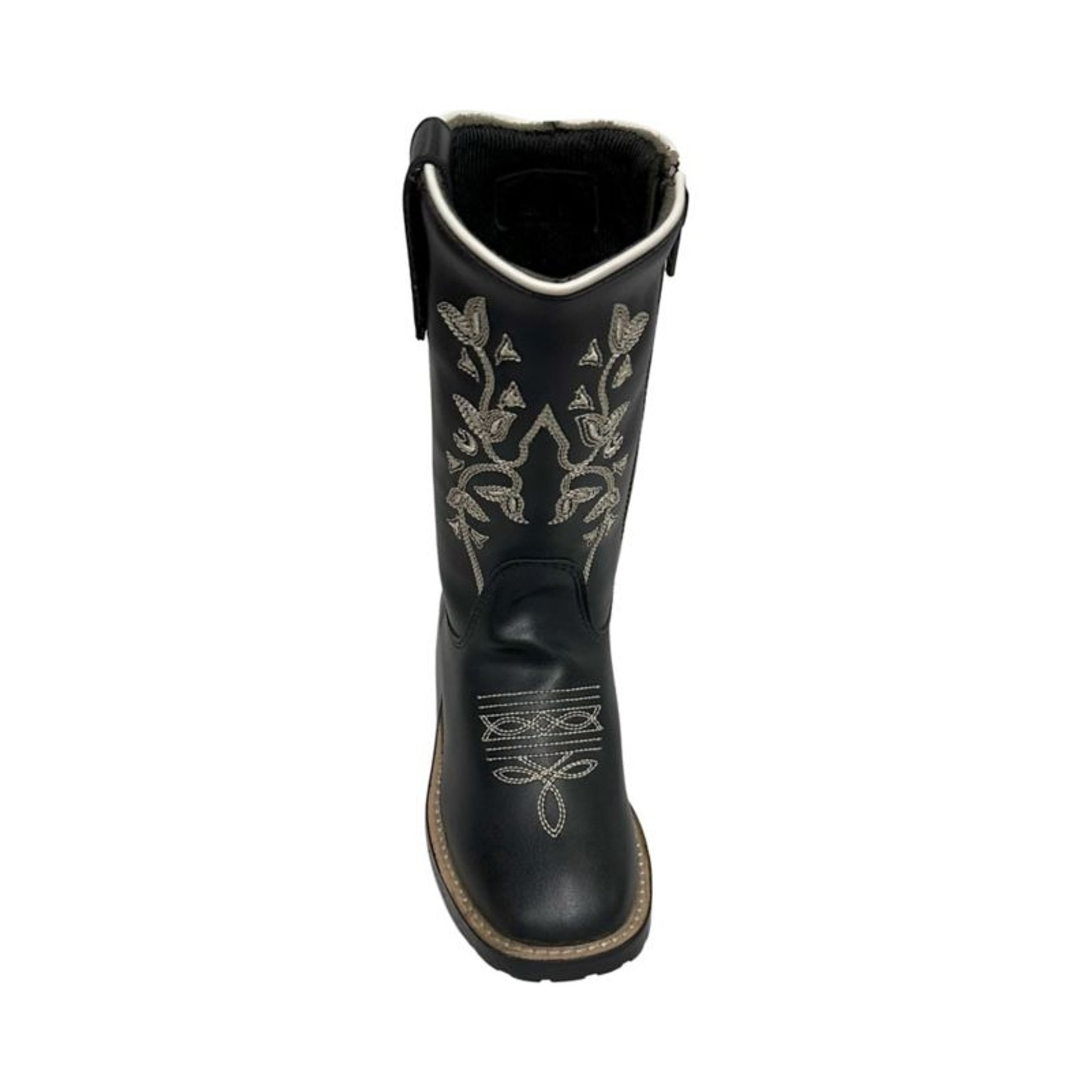 TuffRider Kids Black Floral Western Boot