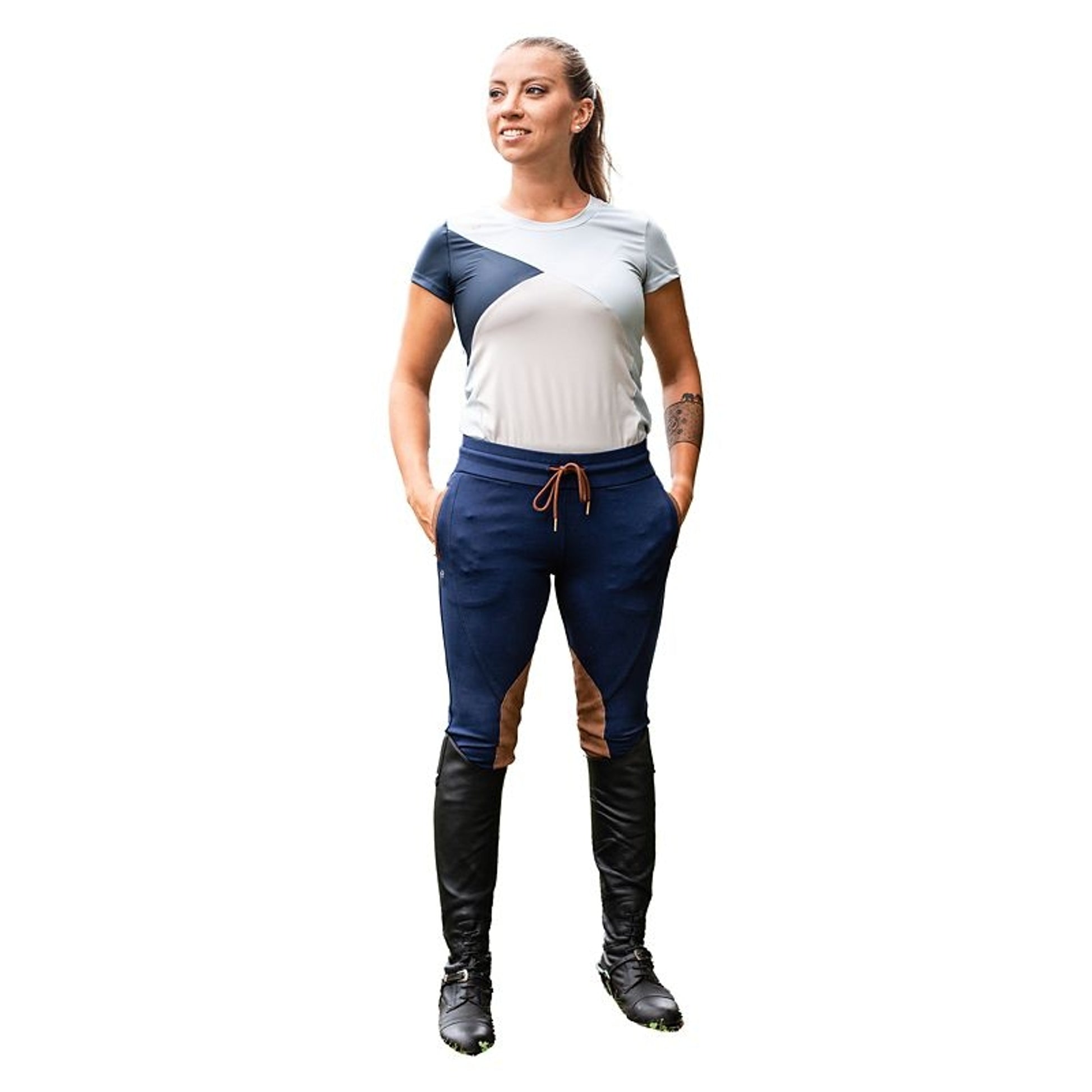 Redingote Jogger Knee Patch Breeches